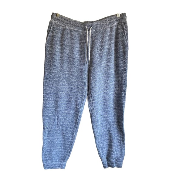 Faherty Men's Blue Organic Cotton Blend Jogger Whitewater Sweatpant - Picture 2 of 10